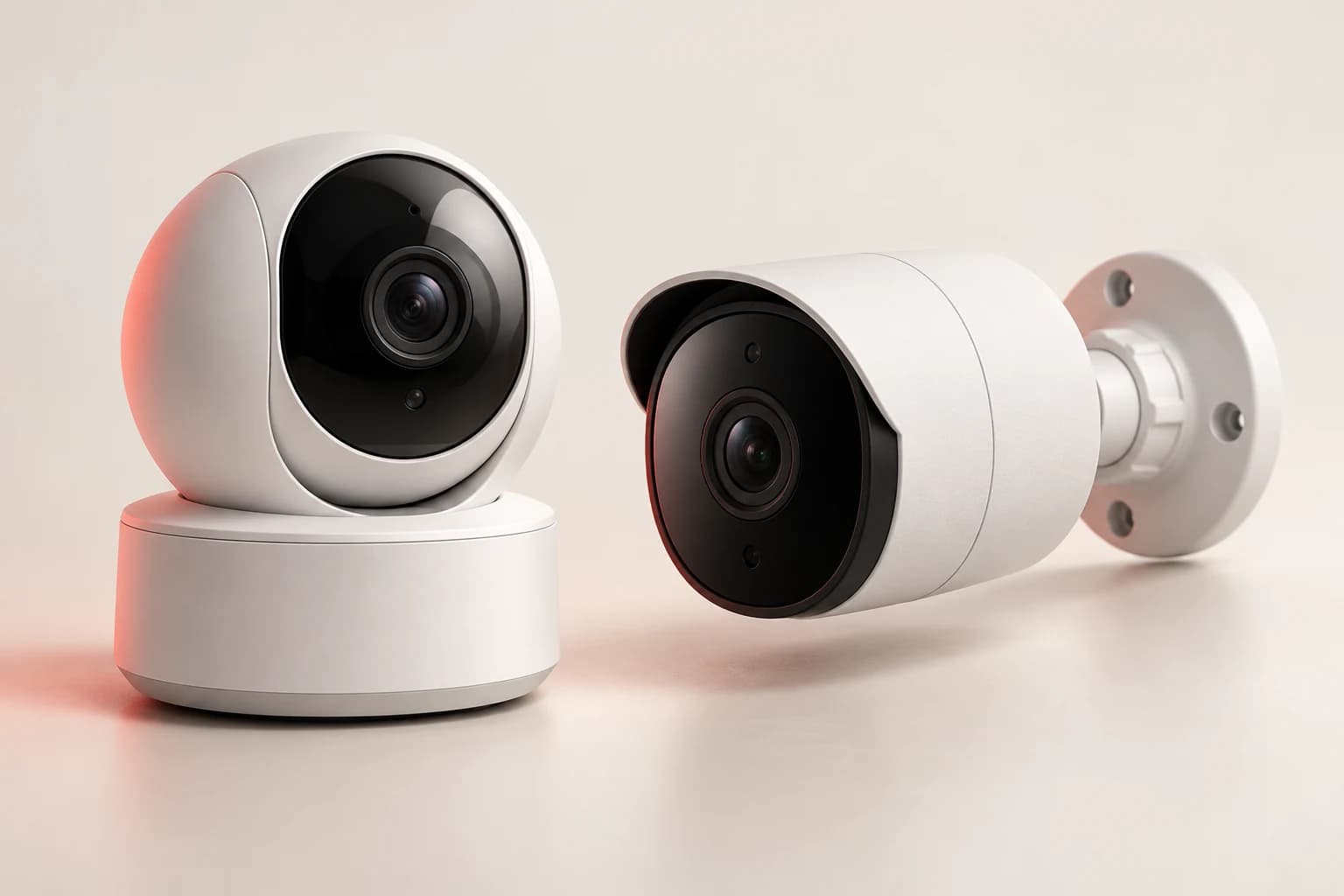 Bộ camera trong nhà và ngoài trời minh họa
